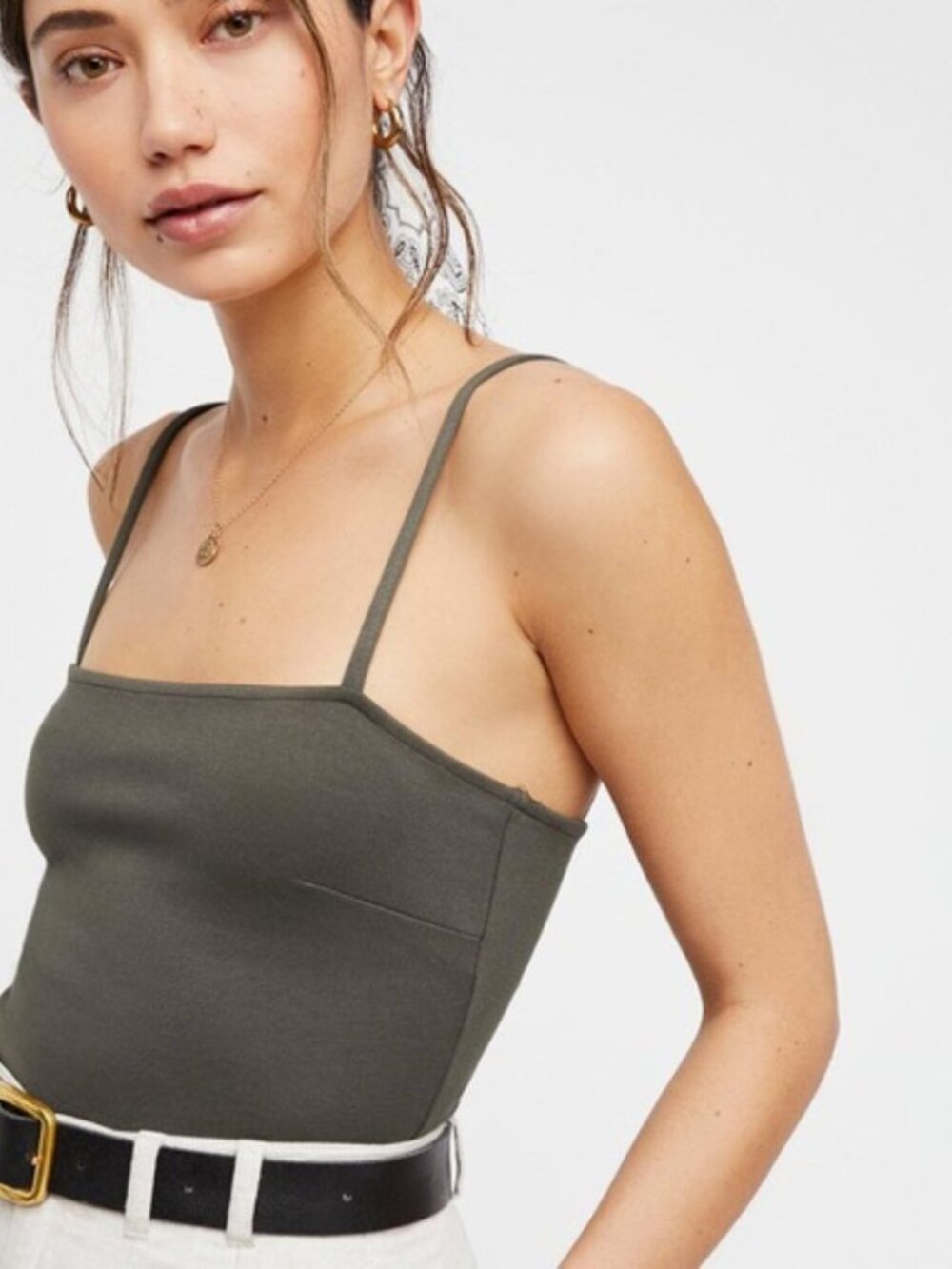 Free People Square Neck Bodysuit NWOT